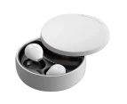 Smallest True Wireless Earbuds, Mini Bluetooth 5.0 Headphones, Tiny USB-C Charging Case, IPX7 Waterproof, Stereo Earphones for Sports Workout - White