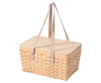 West Avenue Picnic Basket w/ Picnic Table - Natural