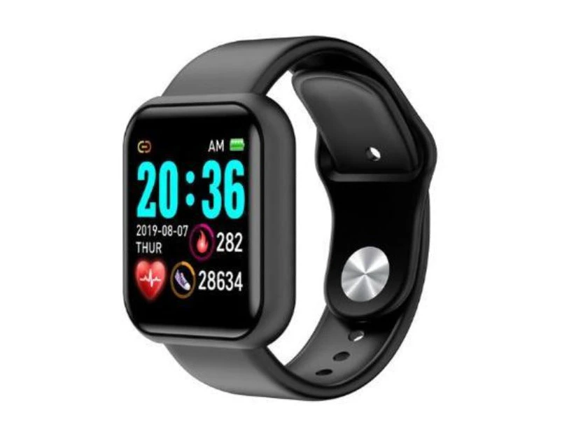 Kids Waterproof Fit Fitness Tracker Smart Watch Fitness Sports Watch With Heart Rate & Blood Pressure Monitor Tracker Band Bracelet - Black