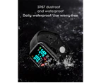 Kids Waterproof Fit Fitness Tracker Smart Watch Fitness Sports Watch With Heart Rate & Blood Pressure Monitor Tracker Band Bracelet - Black