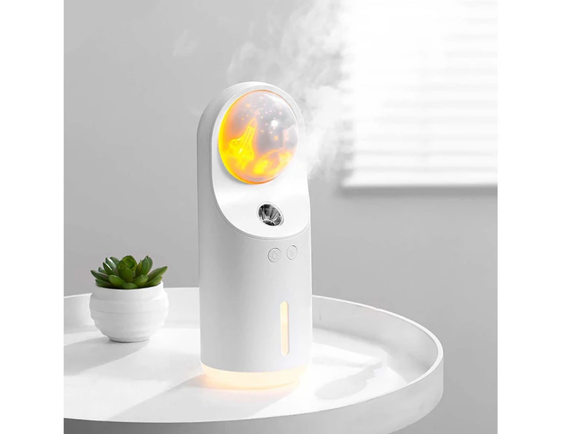 USB Rechargeable Cordless Air Humidifier Cool Mist Maker - White