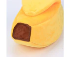 Miserwe Cute Banana Cat Bed House Soft Pet Supplies-Yellow