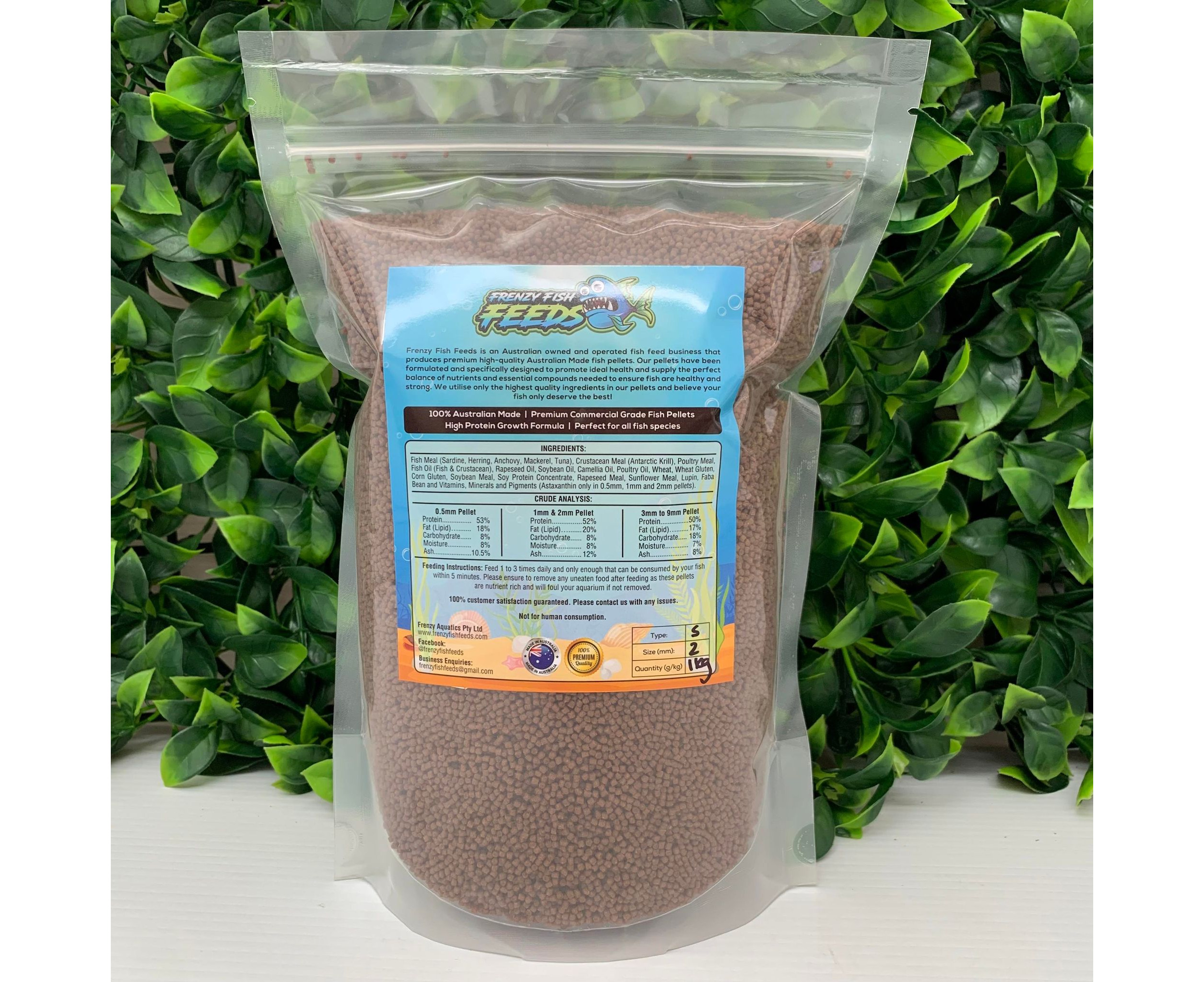 commercial fish pellets