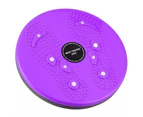 Twist Disc Home Gym Fitness Balance Board 360 Degree Spinning Plate - Purple
