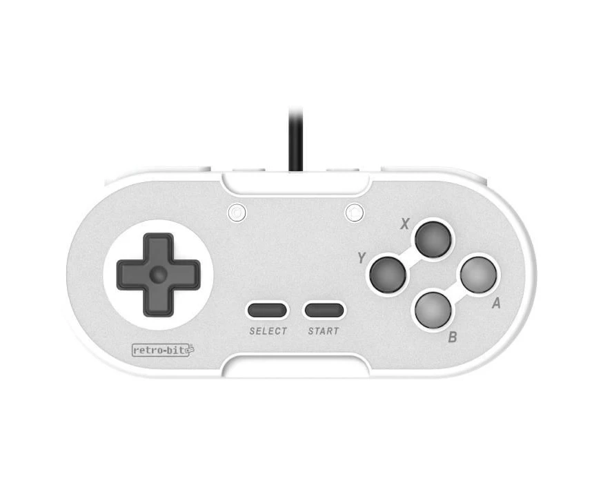 Retro-Bit Legacy16 SNES Wired Controller for Nintendo Switch (Classic Grey)