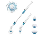Multi-Purpose Cordless Electric Clean Spin Scrubber Turbo Scrub Cleaning Brush Set Chargeable Tile Home Bathroom 3 Heads