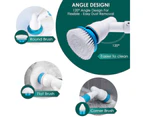 Multi-Purpose Cordless Electric Clean Spin Scrubber Turbo Scrub Cleaning Brush Set Chargeable Tile Home Bathroom 3 Heads