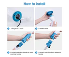 Multi-Purpose Cordless Electric Clean Spin Scrubber Turbo Scrub Cleaning Brush Set Chargeable Tile Home Bathroom 3 Heads