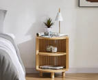 Lifely Harmony  Round Wooden Bedside Table