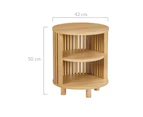Lifely Harmony  Round Wooden Bedside Table