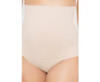 Miraclesuit Shapewear Comfy Curves Ultra High Waist Shaping Thong in Warm Beige
