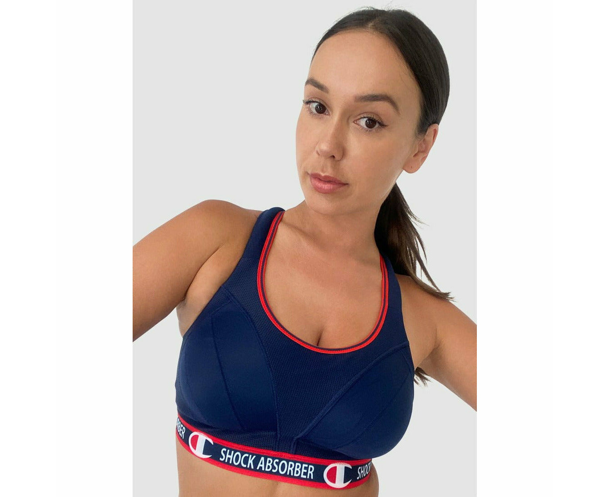 Shock Absorber Ultimate Run Wirefree High Impact Sports Bra in Athletic  Navy