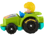 Little People Wheelie Vehicle Gren Tractor With Flames