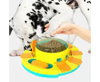Wisdom Dog Toys Slow Leakage Feeding Training Puzzle Diet Roulette Dog Cutlery - Green