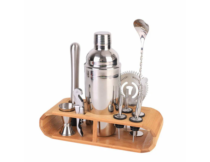 12Pcs Cocktail Shaker Set Mixer Martini Strainer Bartender Kit Spirits Maker Bar