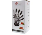 PRADEL EXCELLENCE Rotating block of 5 kitchen knives + rifle and chisel I7408N 2,5-8,5-11-20cm black - CATCH