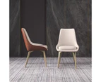 Sweeny Dining Chair PU Leather Upholstered /Steel Legs