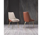 Sweeny Dining Chair PU Leather Upholstered /Steel Legs