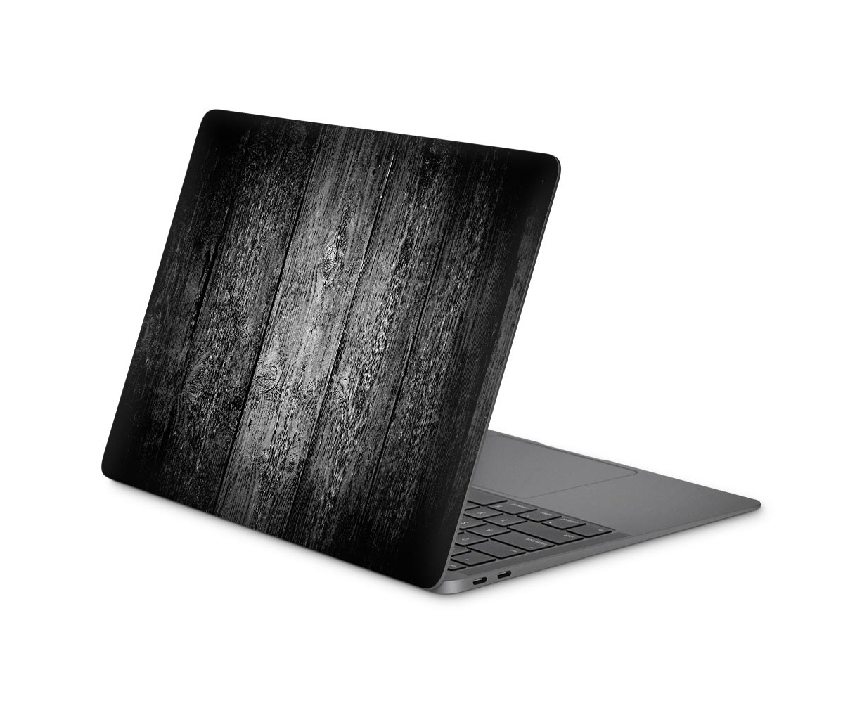 black-timber-v2-skin-sticker-decal-to-fit-top-lid-of-macbook-air-13-m1