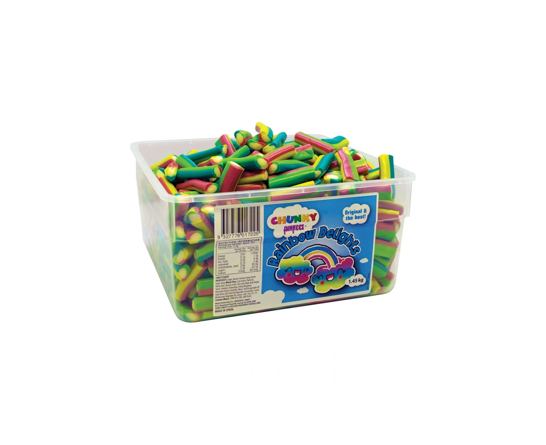 Chunky Funkeez Rainbow Delights 1.45kg (403 Pieces) x 1