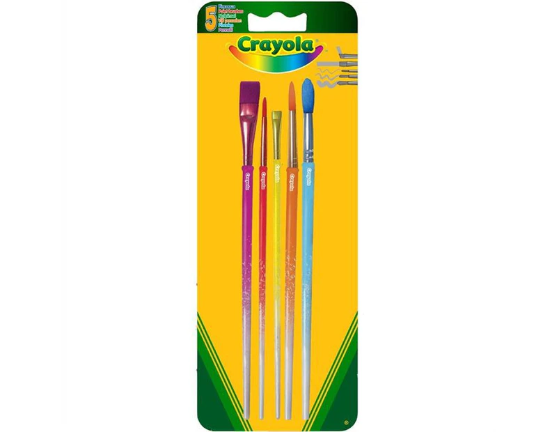 Crayola - Blister of 5 brushes - Paint and accessories - CATCH