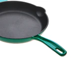 Gourmet Kitchen Cast Iron Fry Pan 26cm Eden Green