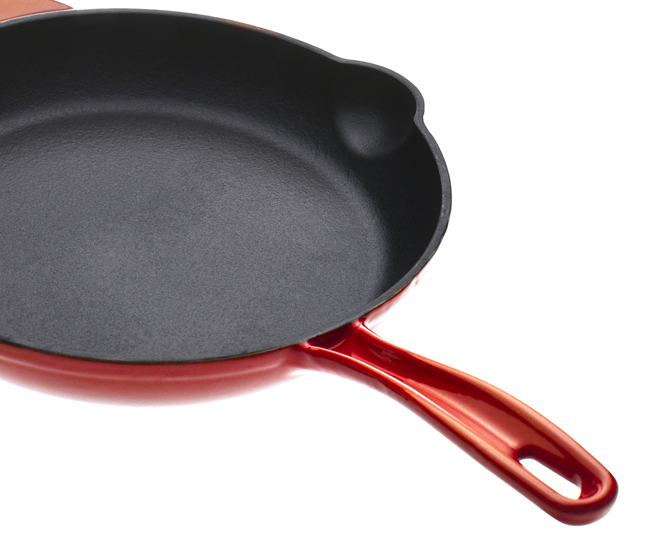 Gourmet Kitchen Cast Iron Fry Pan 26cm - Black