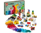 LEGO Classic 90  of Play 11021 Building Kit; Includes 15 Mini Build Recreations of Iconic Sets from 1932 to 2020; A Playset Designed for Kids (1100 Pieces)