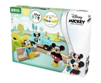 DISNEY Brio Circuit Mickey Mouse - Complete set 18 pieces - Wooden train circuit - Ravensburger - From 3 years old - 32277 - CATCH