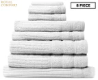 Royal Comfort 8-Piece Eden Egyptian Cotton Towel Pack - White