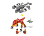 LEGO 71762 NINJAGO Kai's Fire Dragon Evolution Collectible Snake Warrior Minifigure Set with Banner - CATCH