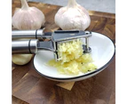 Stainless Steel Garlic Press Mincer Peeler Set Garlic Crusher