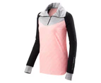Kathmandu MerinoPRO Women's Quarter Zip Pullover  Sweatshirt  Jumper - Pink Candy Print/Black