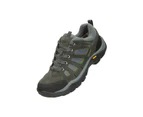 Mountain Warehouse Mens Field Waterproof Vibram Walking Shoes Hiking Trainers - Grey