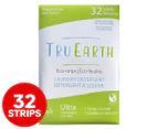 Tru Earth Front & Top Loader Laundry Detergent Eco-Strips Fragrance Free 32pk