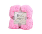 80x120cm Soft Warm Fluffy Shaggy Children's Throw Blanket Snuggle Rug - Creamy White