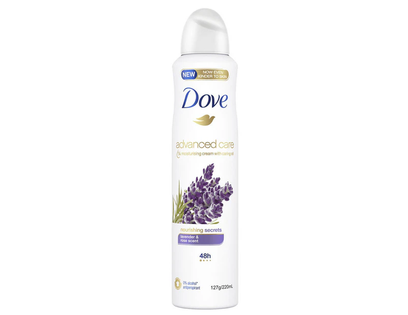 Dove Nourishing Secrets Lavender Rose Antiperspirant Deodorant Deo Spray 220mL