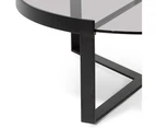 Marcel 70cm Glass Round Coffee Table - Medium
