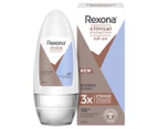 6 x Rexona Clinical Protection Antiperspirant Roll-On Deodorant Shower Clean 50mL