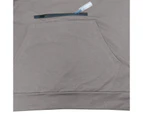 Bonivenshion Men's Long Sleeve Sports Polo Shirts Zipper Pocket Casual Pullover Hoodie Henley Shirts Basic Undershirts for Men-White