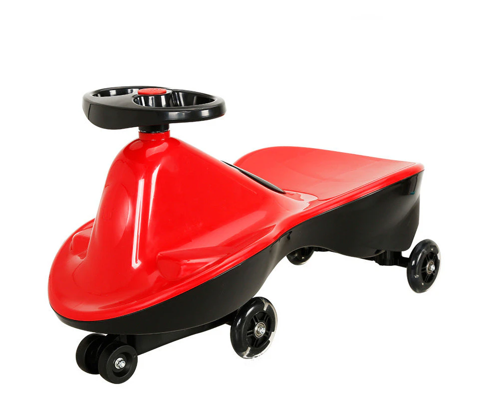 Glide Walker Swing Car Twist Car Rind On Toy  Italian Designer For Children Outdoor 6 Colours - Red