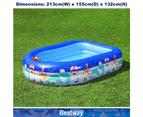 BESTWAY Inflatable Sun Shade Pool Kids With A Removable Shade Sealife