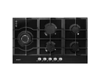 Devanti Gas Cooktop 90cm 5 Burner Black