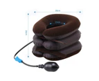 Inflatable Neck Massager and Pain Relief Brace - Coffee