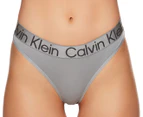 Calvin Klein Women's Blush Micro Mid-Rise Thongs 3-Pack - Black