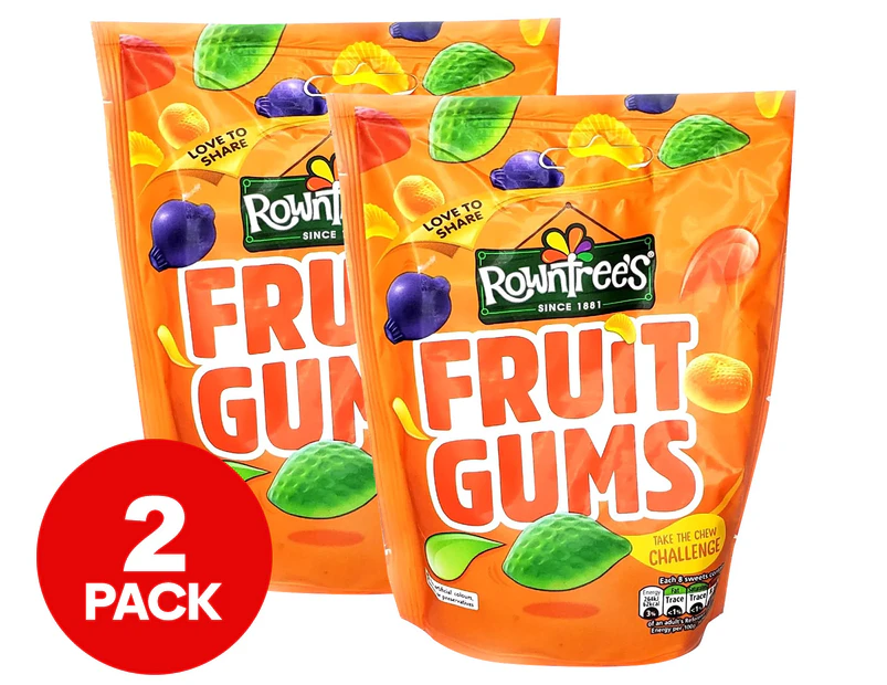 2 x Rowntrees Fruit Gums 150g