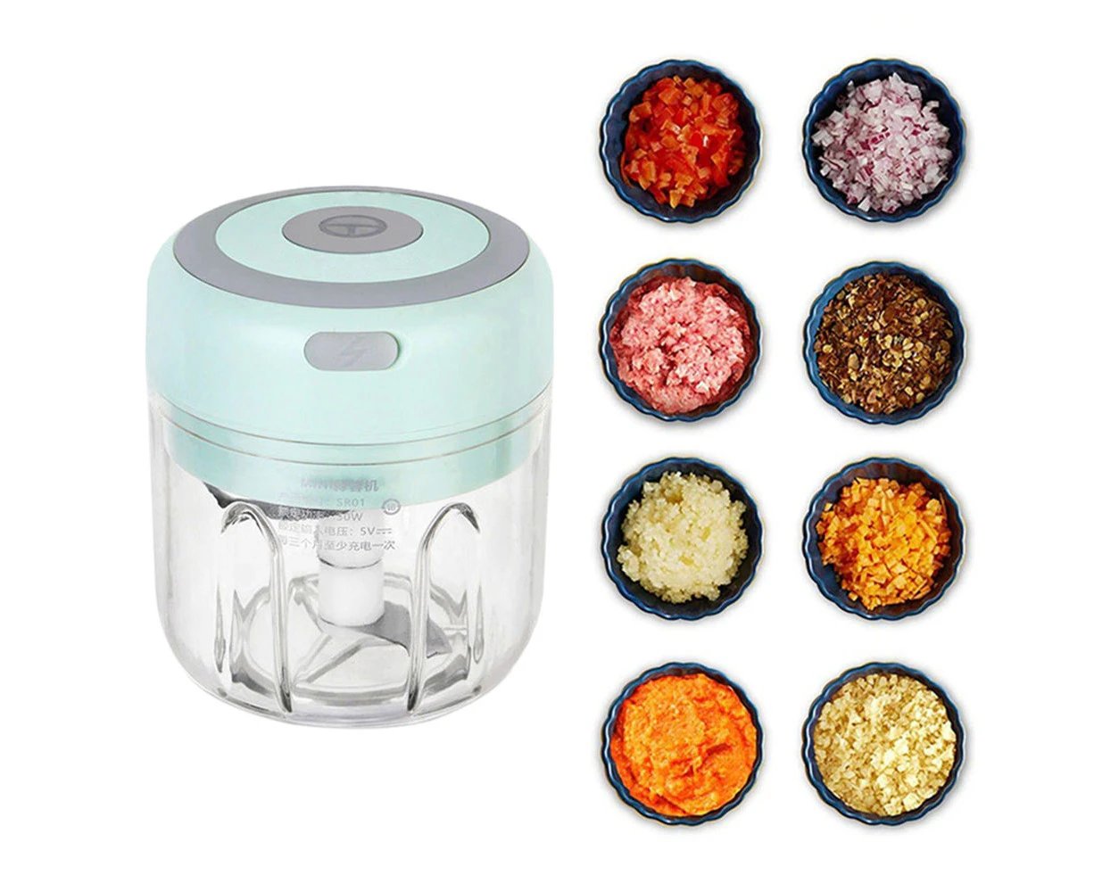 Wireless Mini Electric Food Chopper Garlic Chili Mincer Grinder Blender  Crusher