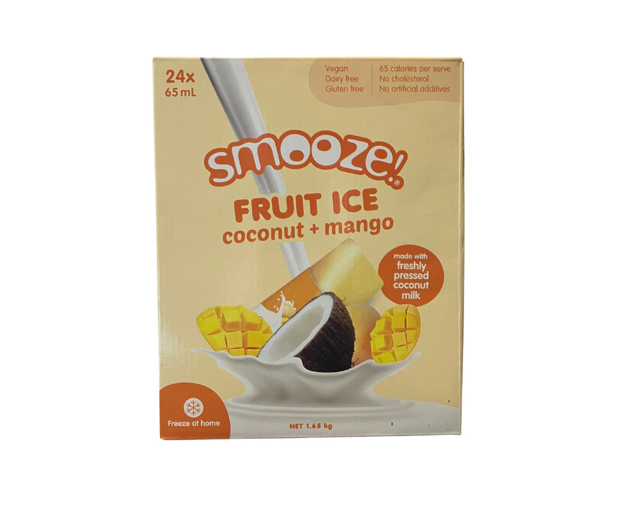 Smooze Fruit Ice Coconut Mango 24 x 65ml