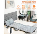 Costway 10 Motor Vibration Massage Mat Full Body Massage Pad Heated Cushion Relief Sofa Bed
