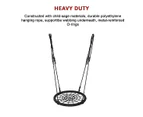 Kids Rope Swing Round Outdoor Birds Crows Nest Spider Web Swing Seat 65cm